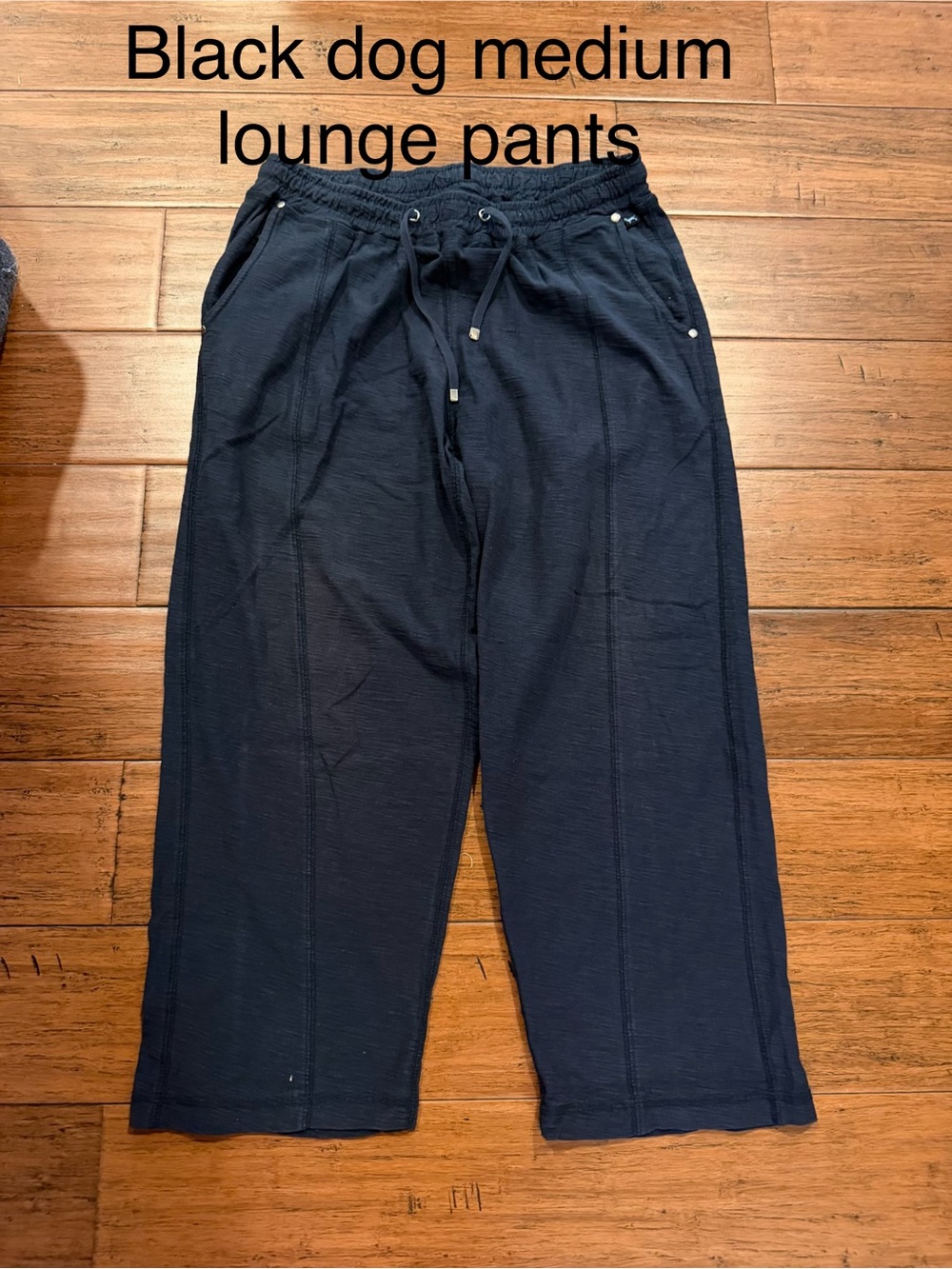 Black Dog Navy Women’s Lounge Pants - Relaxed Drawstring Waist